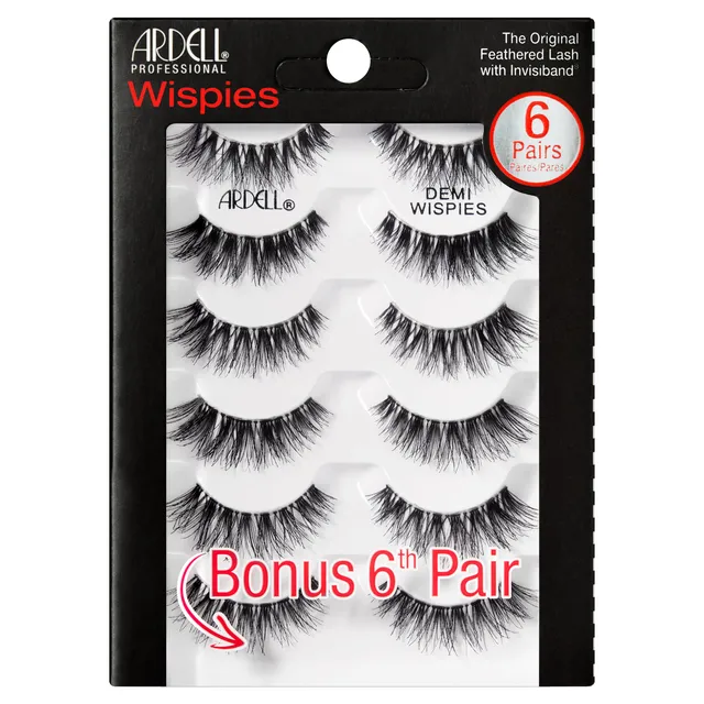 ardell-lashes-demi-wispies-falsche-wimpern-6er-set-cat-eye image 1