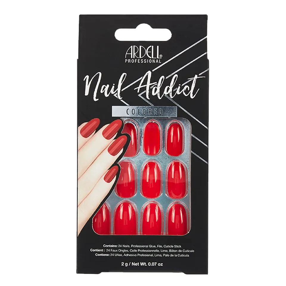 ardell-nail-addict-kunstn-gel-cherry-red-rot-24-st-ck-mit-kleber image 1