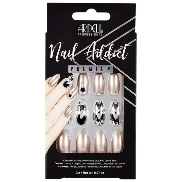 ardell-nail-addict-champagne-ice-press-on-nails-24-st-ck image 1