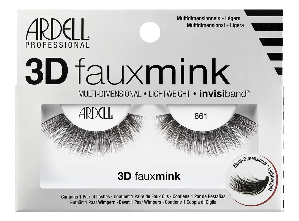 ardell-lashes-3d-faux-mink-861-falsche-wimpern-schwarz image 1