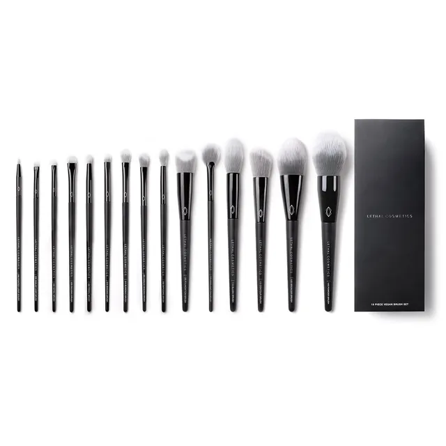 lethal-cosmetics-15-piece-vegan-brush-set-pinselset image 1