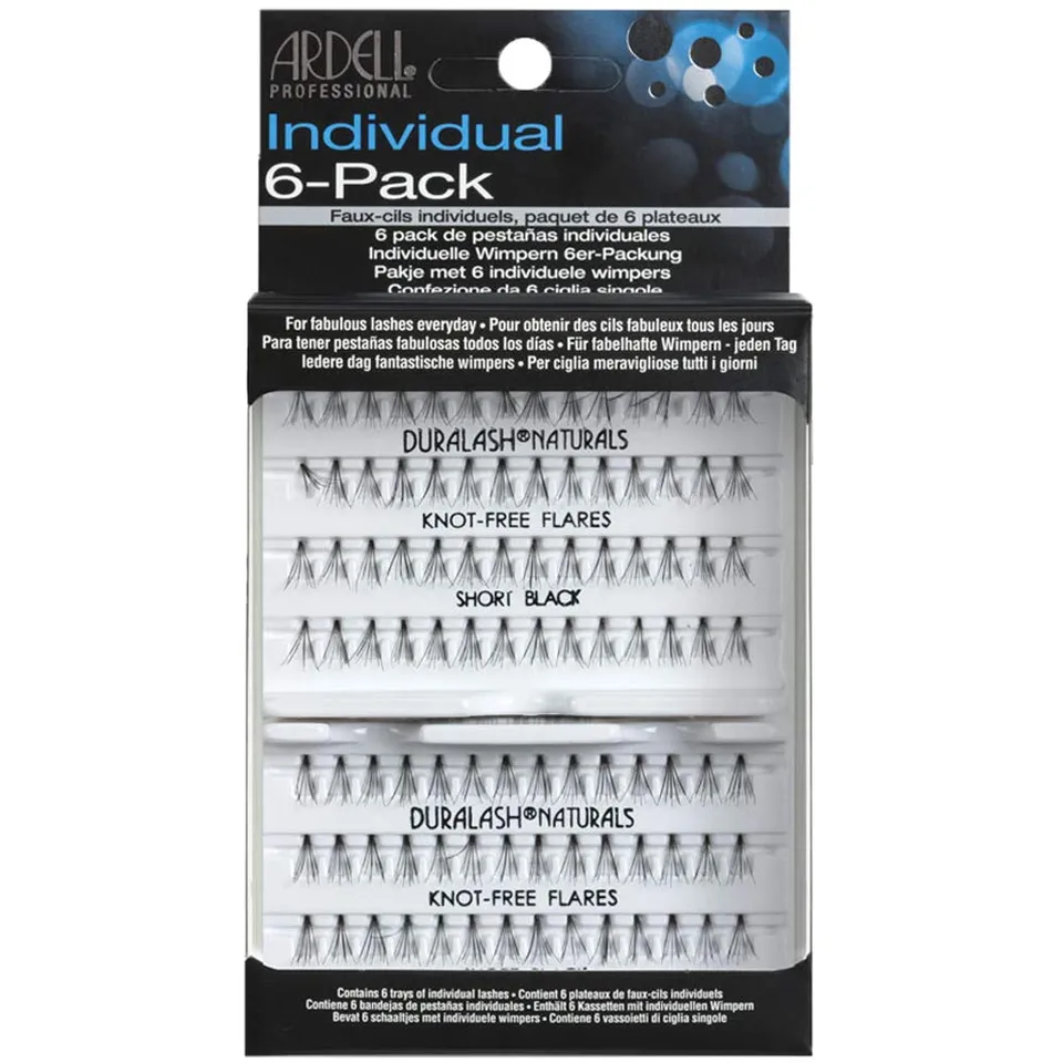 ardell-lashes-knot-free-individuals-short-black-wimpern-6er-pack image 1