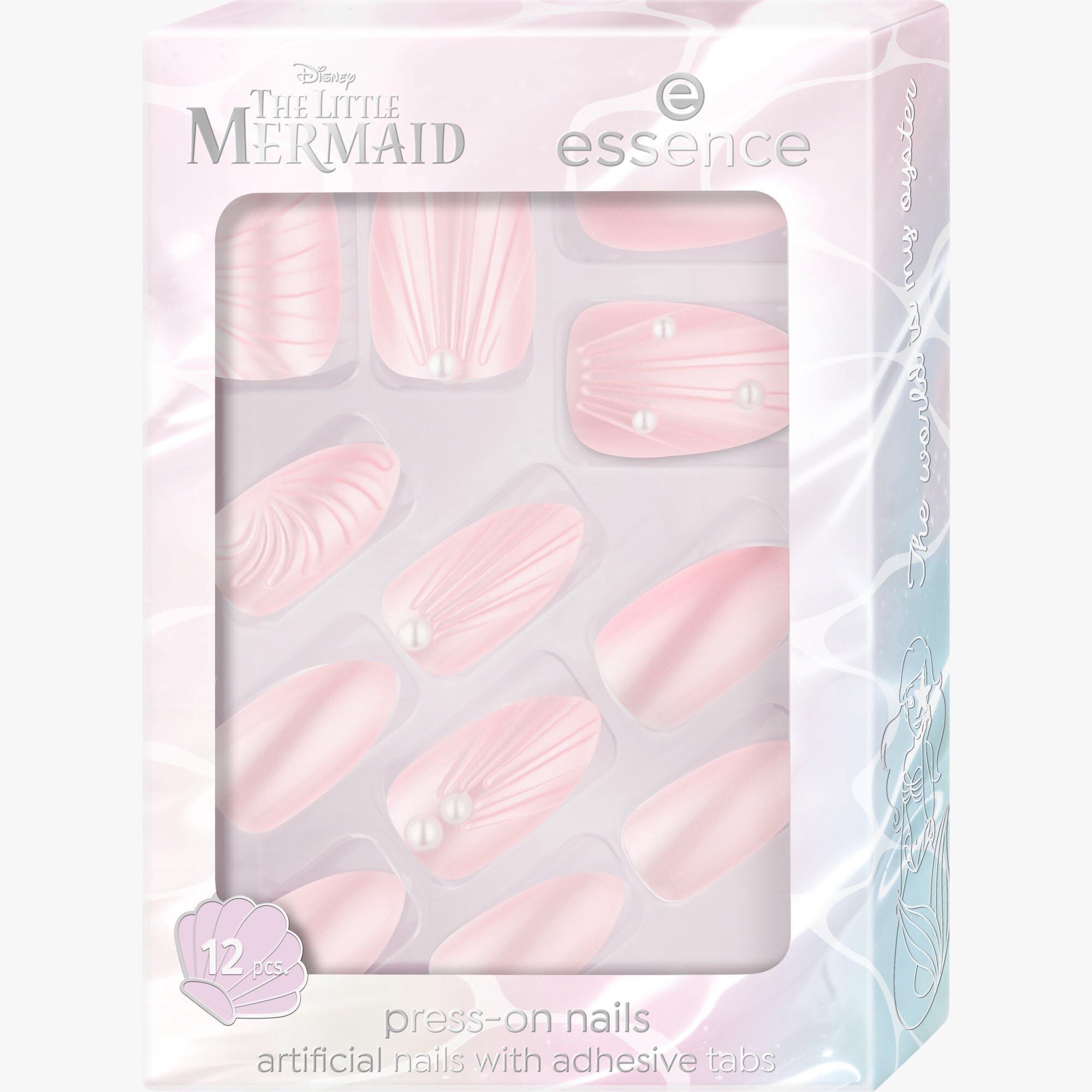 essence-disney-the-little-mermaid-press-on-nails-01-pink-12-st-ck image 2
