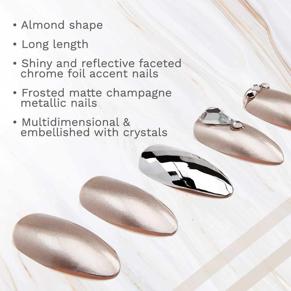 ardell-nail-addict-champagne-ice-press-on-nails-24-st-ck image 4