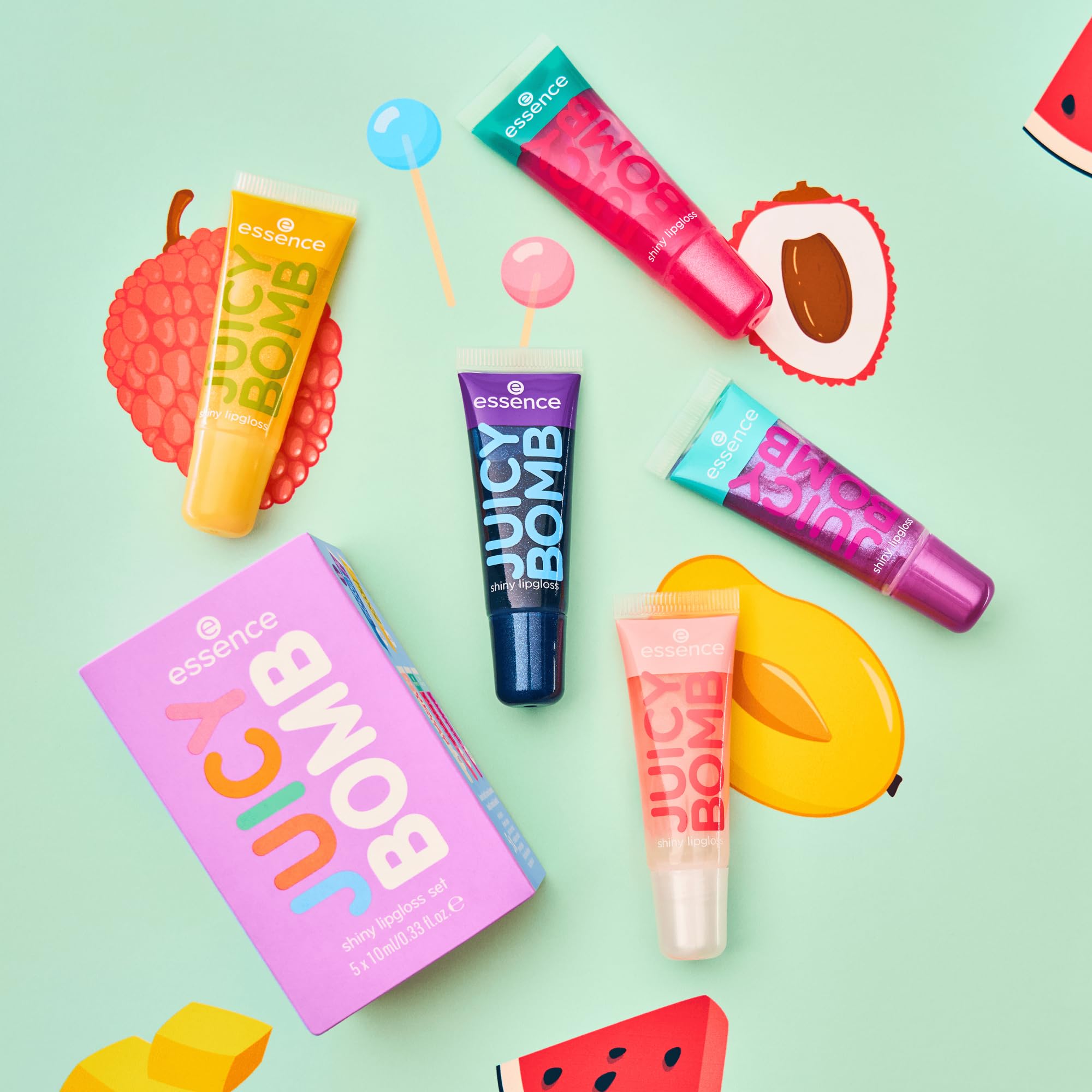 essence-juicy-bomb-shiny-lipgloss-set-02-5-teilig-fruchtig-gl-nzend image 2