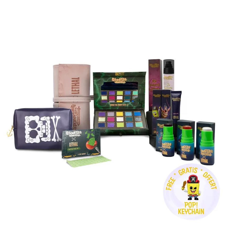 lethal-cosmetics-spongebob-swashbuckler-stash-make-up-set-10-tlg image 1