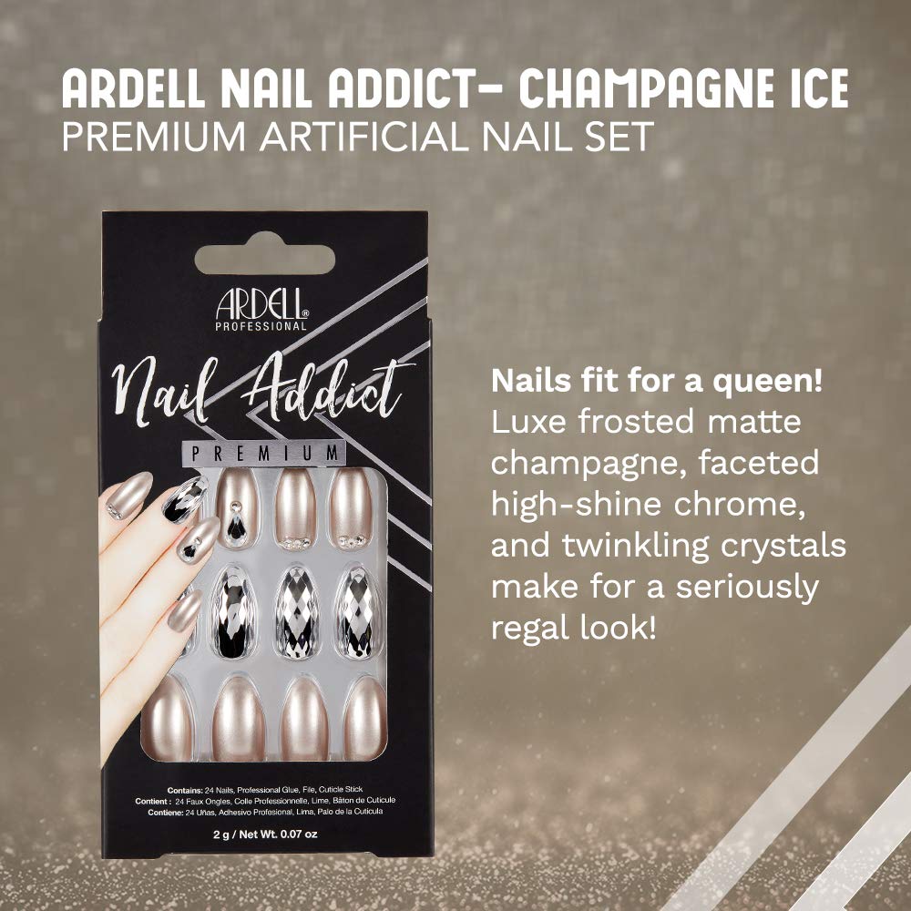 ardell-nail-addict-champagne-ice-press-on-nails-24-st-ck image 3