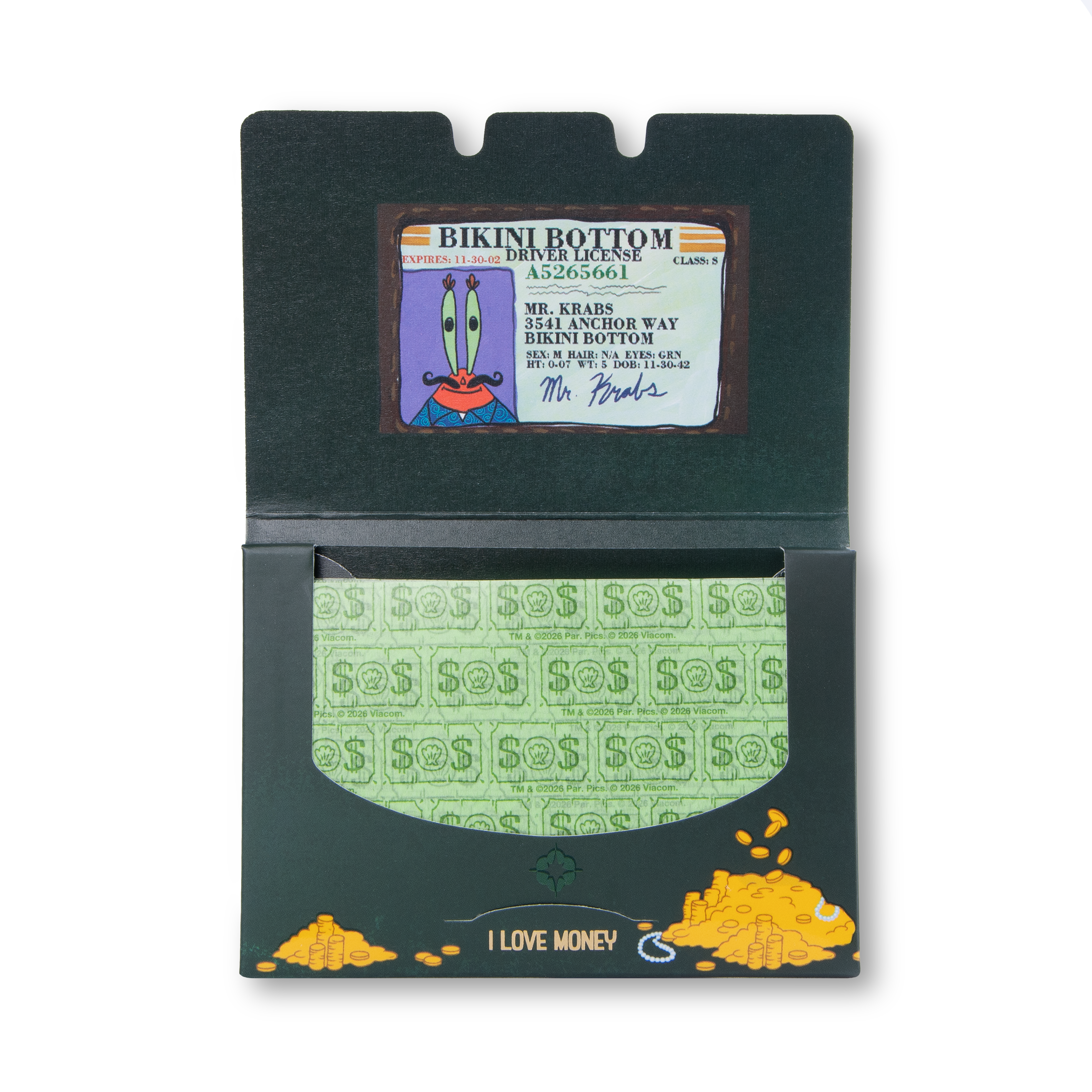 lethal-spongebob-blotting-paper-mr-krabs-wallet-100-blatt image 2