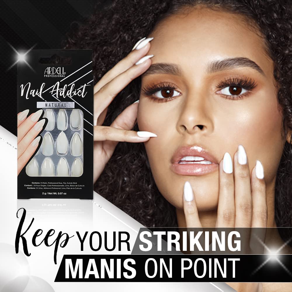 ardell-nails-nail-addict-natural-stiletto-press-on-nails-lang image 3
