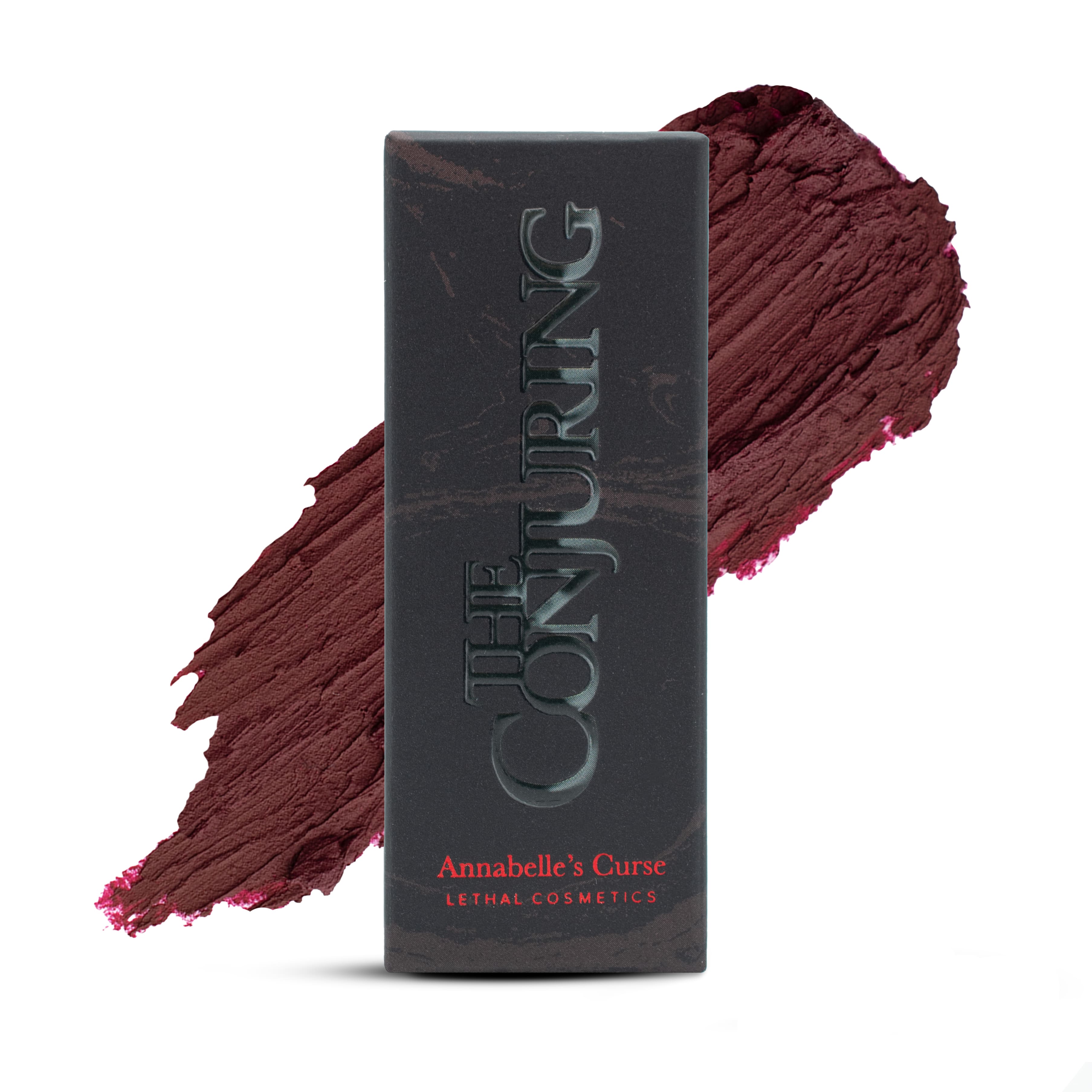 lethal-conjuring-annabelle-s-curse-lippenstift-matt-bordeaux image 4