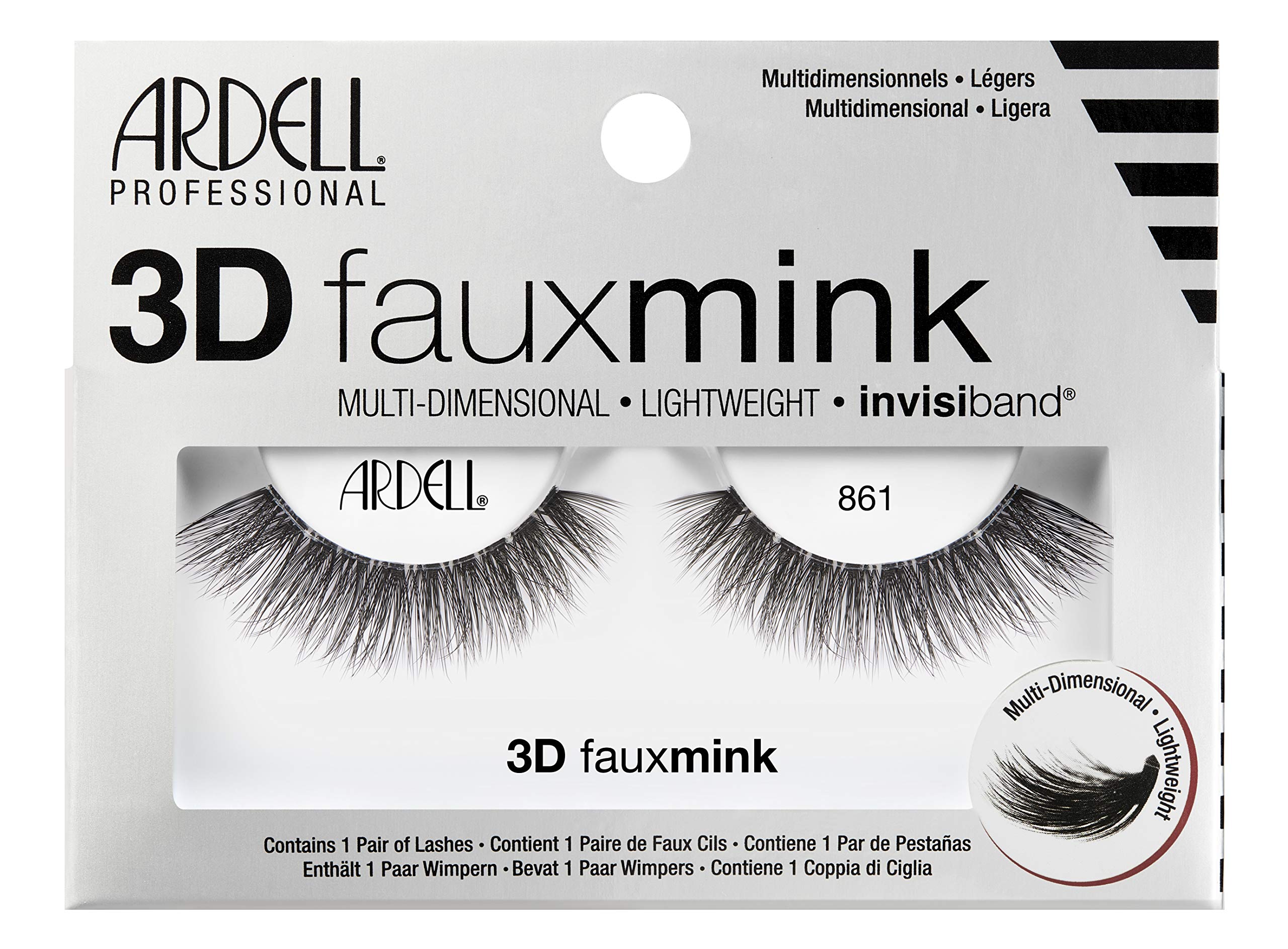 ardell-lashes-3d-faux-mink-861-falsche-wimpern-schwarz image 1