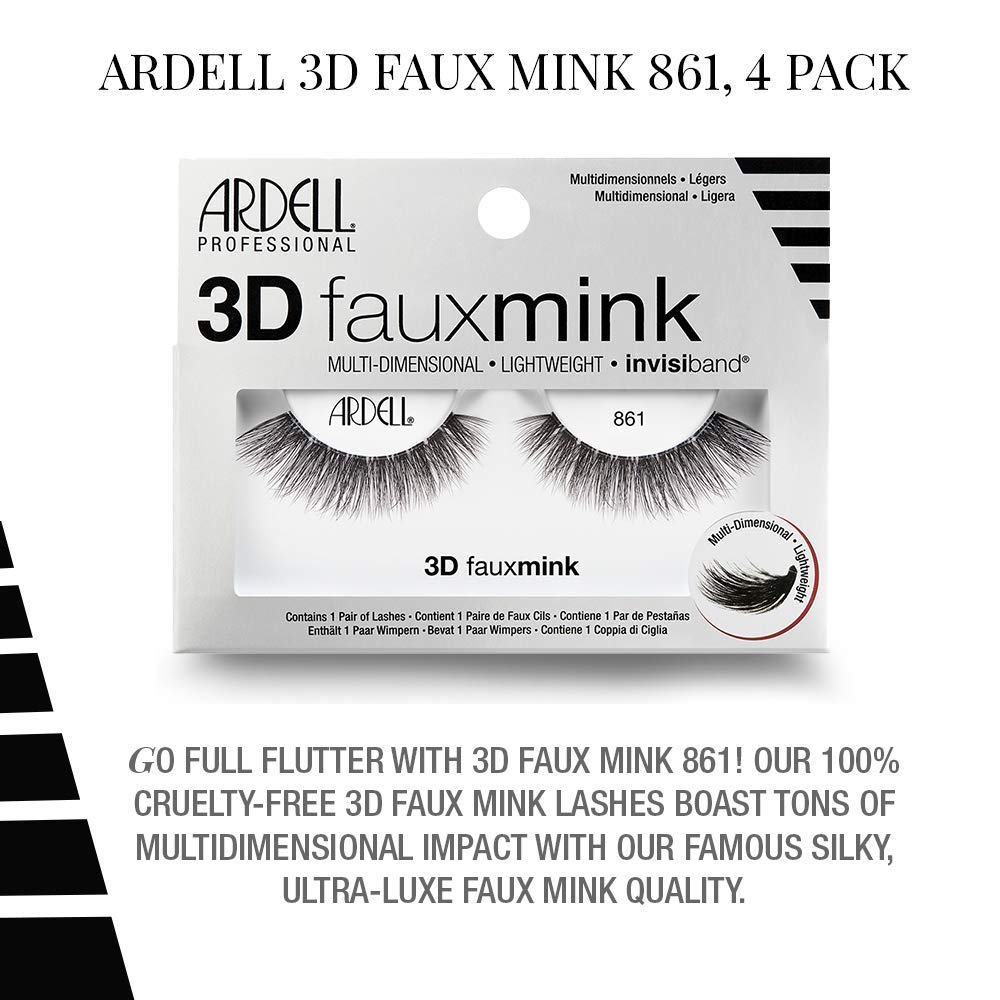 ardell-lashes-3d-faux-mink-861-falsche-wimpern-schwarz image 6