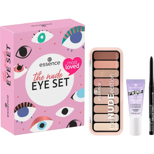 essence-the-nude-eye-set-lidschattenpalette-primer-kajal-3tlg-nude image 1