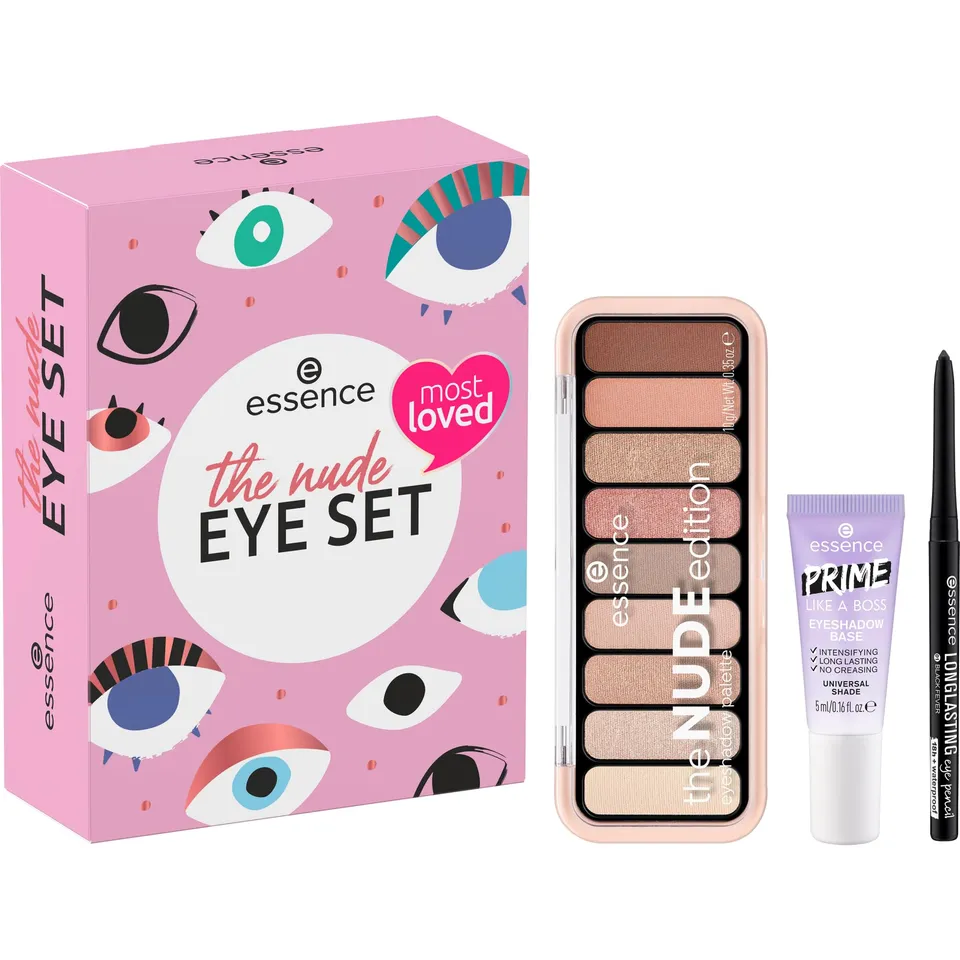 essence-the-nude-eye-set-lidschattenpalette-primer-kajal-3tlg-nude image 1